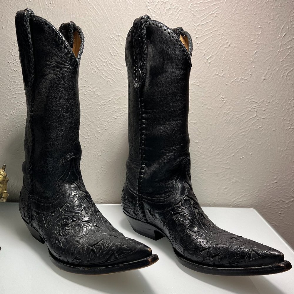 Boot Star by Old Gringo Mens Black Exotic Fine Leather Size 9